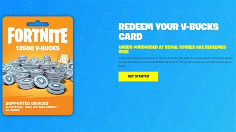 redeem code fortnite gift card
